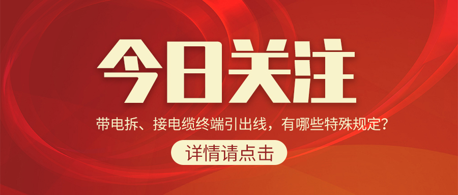 带电拆、接电缆终端引出线，有哪些特殊规定？